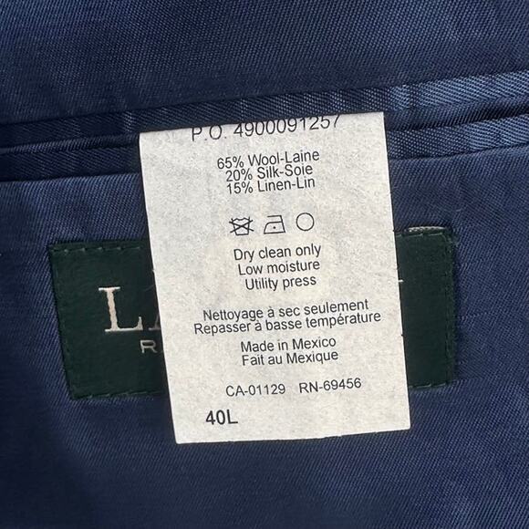 Lauren RALPH LAUREN Latrobe Ultraflex Blazer Sport Coat Light Blue -Sz 40L NWT - Picture 8 of 9